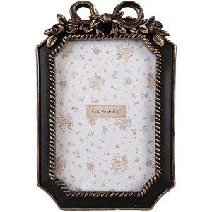 Clayre & Eef 2F1161 Fotorahmen Schwarz 13x2x20 cm...