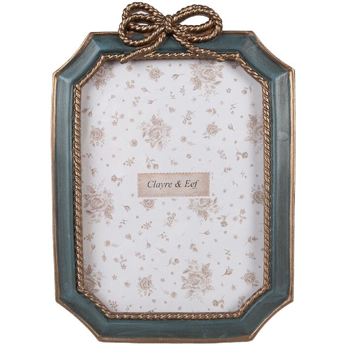 Clayre & Eef 2F1164 Фоторамка Зеленая 16x2x22 см 13x18 см Пластиковое стекло