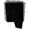 Clayre & Eef Bilderrahmen 10x15 cm Silberfarbig Retro Blumen Design