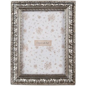 Clayre & Eef Bilderrahmen 10x15 cm Silber Bohemian...
