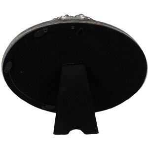 Clayre & Eef 2F1175 Fotorahmen Silberfarbig Oval 18x3x13 cm / 15x10 cm