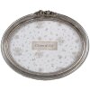 Clayre & Eef 2F1176 Bilderrahmen Silber 20x3x15 cm Oval Retro Vintage