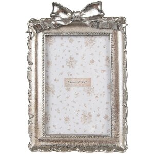 Clayre & Eef 2F1178 Fotorahmen Silberfarbig 14x3x21...