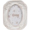 Clayre & Eef 2F1187 Fotorahmen Weiß 10x2x12 cm 6x9 cm Shabby Chic