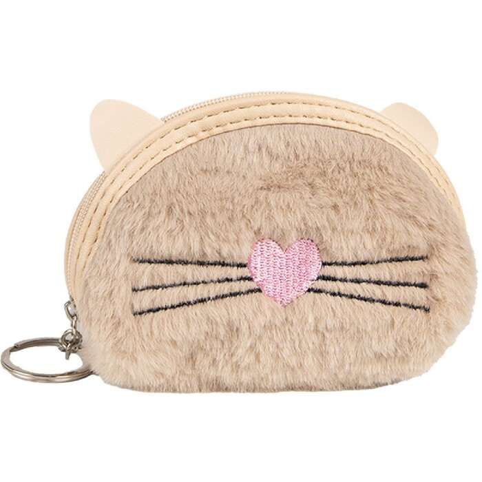Juleeze JZWA0214 Portemonnaie Katzenmotiv beige 12x2x9 cm