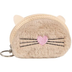 Juleeze JZWA0214 Portemonnaie Katzenmotiv beige 12x2x9 cm