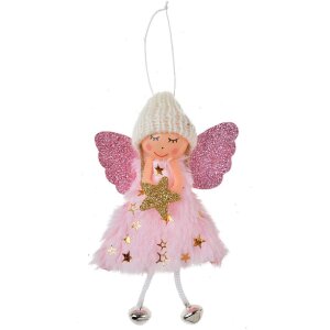 Clayre & Eef 65680P Dekoration Hänger Engel...