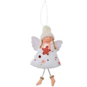 Clayre & Eef 65680W Dekoration Hänger Engel...