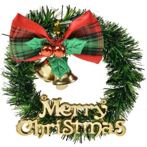 Clayre & Eef 65775 Dekokranz Weihnachten Grün...