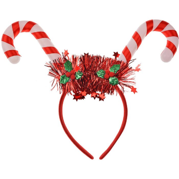 Clayre & Eef 65671 Ободок для волос с леденцовой тростью 28x3x23 см