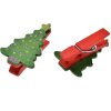 Clayre & Eef 65639 Klammer mit Weihnachtsbaum Set 8 2x1x4 cm