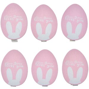 Clayre & Eef 65642 Klammer mit Ei Set 6 3x1x5 cm