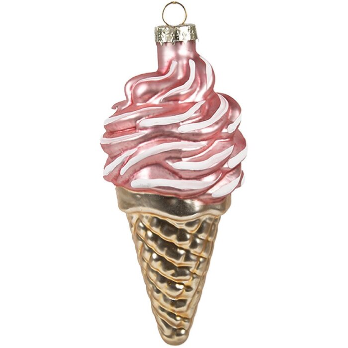 Clayre & Eef 6GL4604 Елочные игрушки Ø 7x14 см