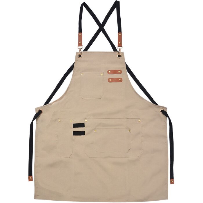 Clayre & Eef KT041.040BE Фартук бежевый 75x66 см