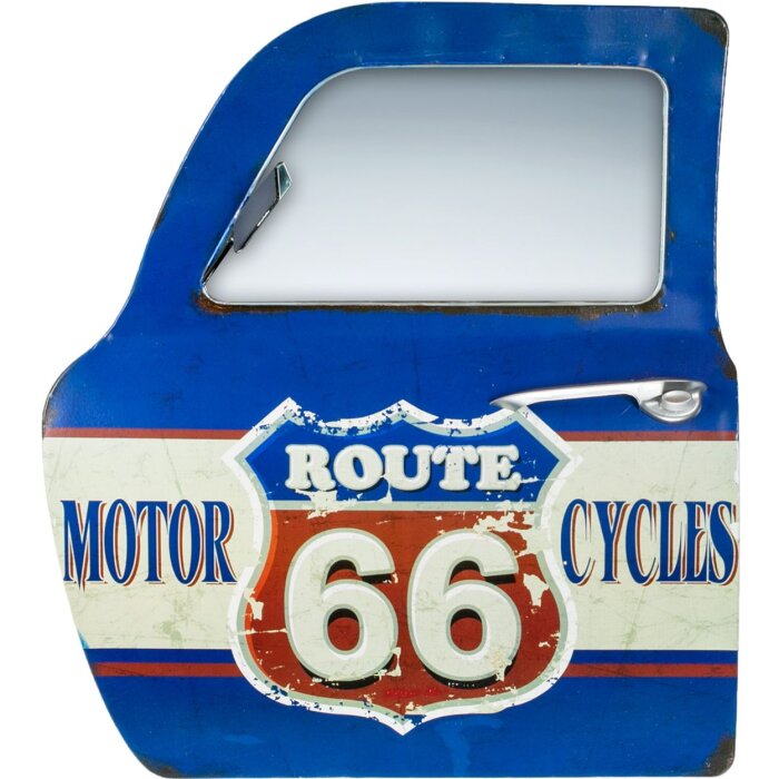 ZEP металлическое украшение ретро дизайн двери автомобиля Route 66 41x47x5 см винтажный вид