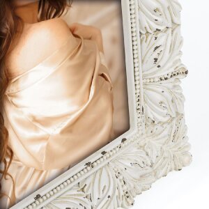 ZEP Kunstharz-Bilderrahmen Sabletes 15x20 cm Weiß Vintage Look