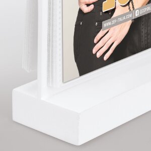 ZEP Holz-Bilderrahmen Limerick Weiß 12 Fotos 10x15 cm mit Einstecktaschen