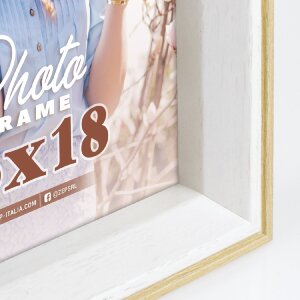 ZEP Bilderrahmen Essen 20x30 cm Natur Holzrahmen Klarglas Hoch Querformat