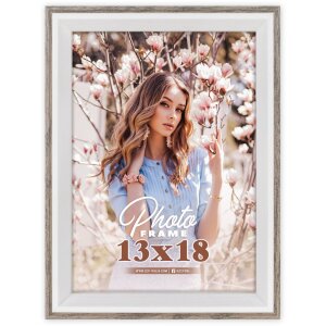 ZEP Bilderrahmen Essen 30x40 cm braun Holz-Bilderrahmen Klarglas