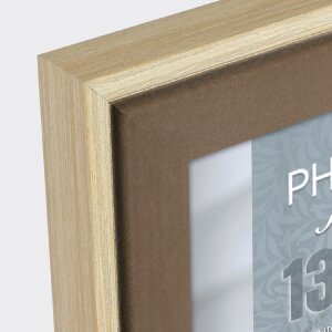 ZEP Holz-Fotorahmen Bochum 15x20 cm Farbe A Klarglas Natur Holzoptik