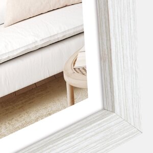 ZEP Holzrahmen Halle 13x18 cm Weiß Blockprofil mit Klarglas