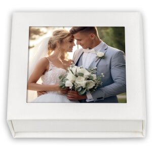 ZEP USB Box Alba White Фотовырезка 9x9 см 11x11x3 см без...