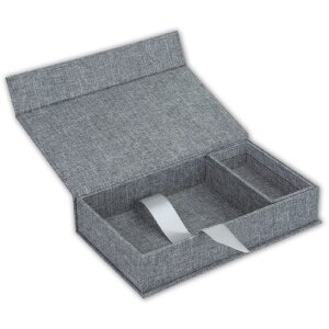 ZEP USB фотобокс Lodi серый лен 23x12,5x5 см без...