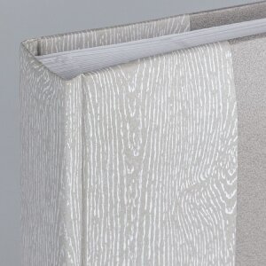 ZEP Fotoalbum Luis grau 32x32 cm 60 weiße Seiten Pergamin Zwischenblätter