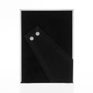 ZEP Metall-Portraitrahmen 120S20 silber glänzend 7x10 cm Samtrückwand Klarglas