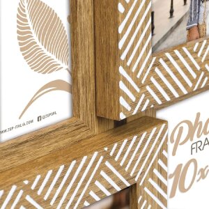 ZEP Фоторамка из полистирола Миртос 6x 10x15 см коричневый белый