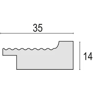 Фоторамка ZEP из полистирола Naxos кремовая 15x20 см