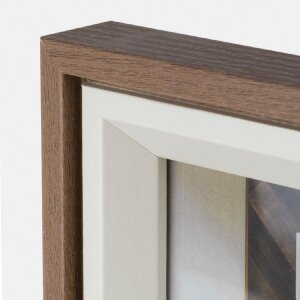 ZEP Bologna Bilderrahmen braun 18x24 cm MDF Holzoptik Klarglasscheibe