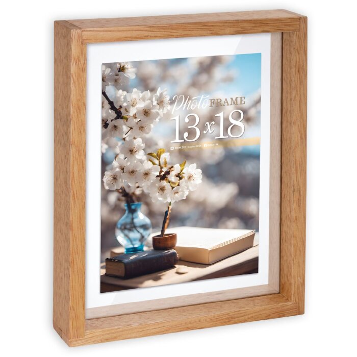 ZEP Vittel Натуральное дерево двойная рамка 13x18 см, можно использовать с обеих сторон