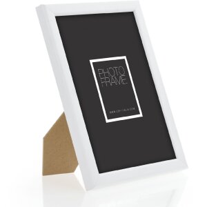 ZEP Holzrahmen Aosta Weiß 30x45 cm Wandrahmen 1,4 cm Leistenprofil