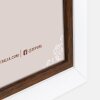 ZEP Деревянная фоторамка Caen 10x15 см Бело-коричневая двухцветная для установки или подвешивания