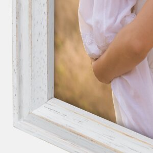 ZEP Деревянная рамка Rosel White 20x30 см Деревянная портретная рамка с подставкой прозрачное стекло