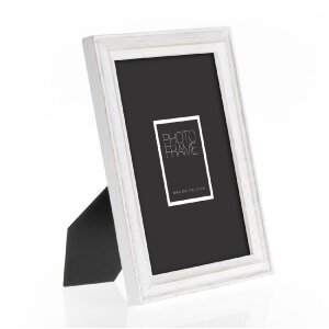 ZEP Wooden Frame Rosel White 20x25 см Деревянная портретная рамка с подставкой и прозрачным стеклом