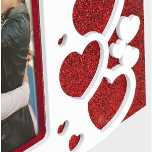 ZEP Деревянная фоторамка Розалия 10x15 см сердце блеск дисплей стенд