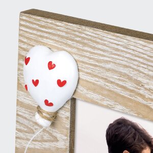 ZEP деревянная фоторамка Фелиция 10x15 см коричневый воздушный шар сердца портретный формат