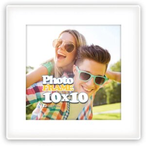 ZEP Магнитная акриловая фоторамка 10x10 см Современный белый