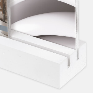 ZEP двойная рамка Berks 2 фото 10x15 см акриловая рамка деревянная основа белая 25 см