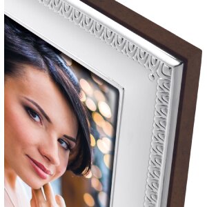 ZEP Alessandria Fotorahmen 13x18 cm versilbert Holzrücken