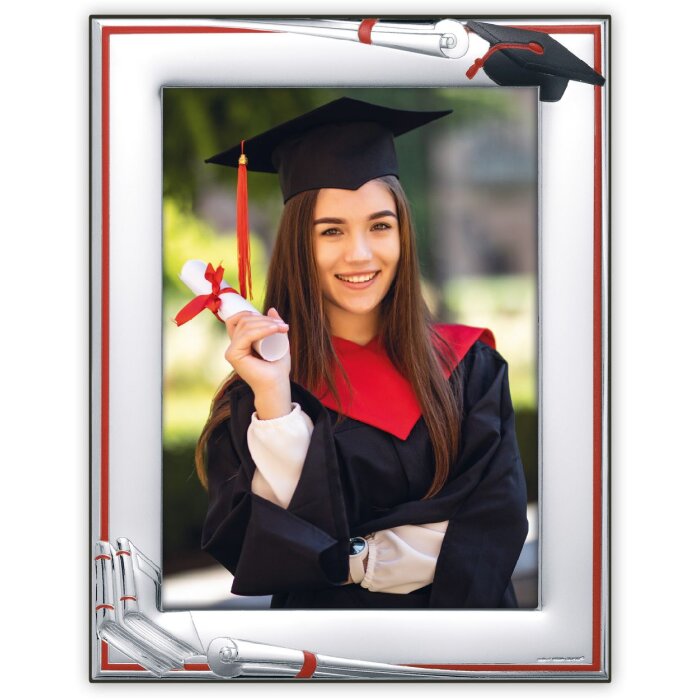 ZEP Metallrahmen Latina 15x20 cm versilbert mit Holzrücken und Aufsteller