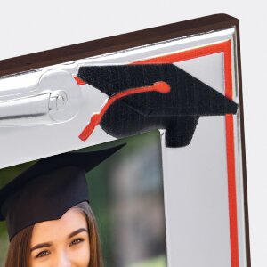 ZEP Metallrahmen Latina 15x20 cm versilbert mit Holzrücken und Aufsteller