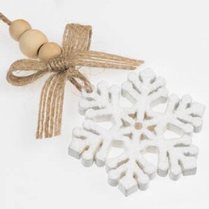 ZEP Ludwig Деревянная декоративная фоторамка 7x7 см красная белая снежинка