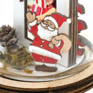 ZEP Рождественская безделушка Франц дерево пластик фото 3,5x4,5 см 9 см Рождество