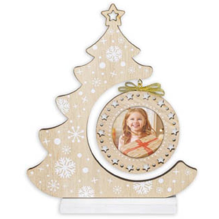 ZEP LK375 Lothar Brown Holzbilderrahmen 16x4,5x19 cm Bild 6x6 cm