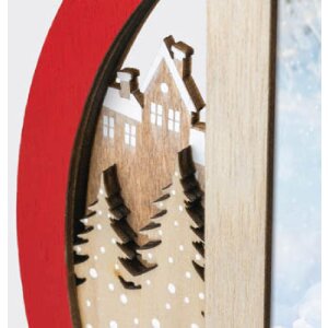 ZEP Weihnachts-Bilderrahmen Heidi Holz Rot 10x15 cm...