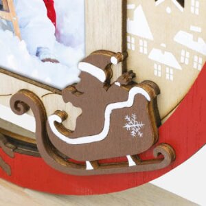 ZEP Weihnachts-Bilderrahmen Heidi Holz Rot 10x15 cm Winterdesign