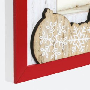 ZEP ZT3764 Vipiteno Горизонтальная деревянная фоторамка бело-красная 10x15 см